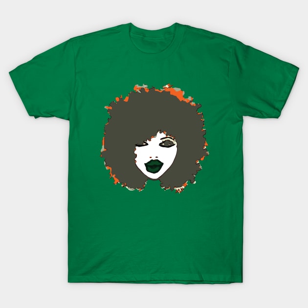 Afro Cute Natural Hair T-Shirt by EllenDaisyShop